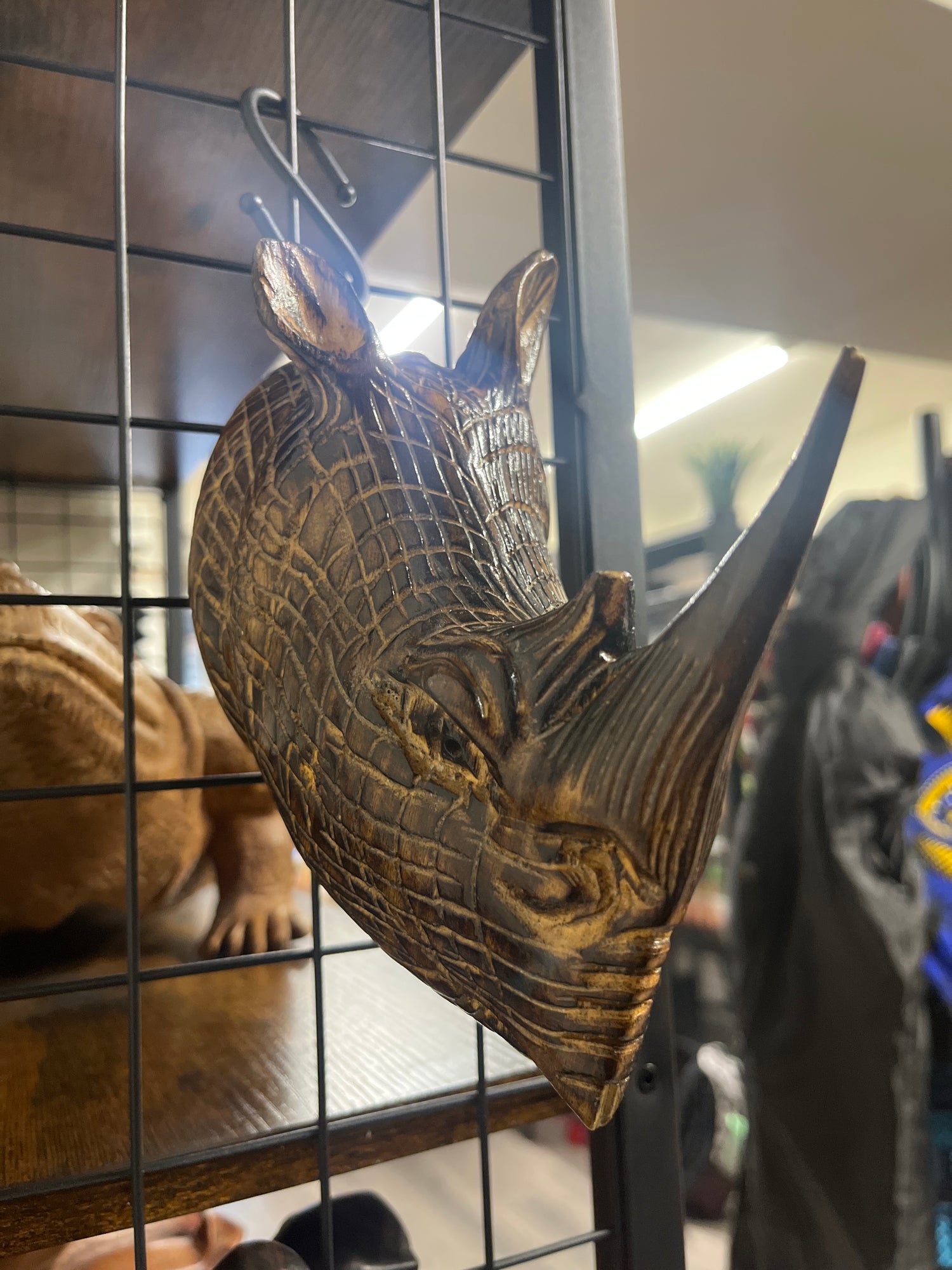 Hanging Rhinos Head