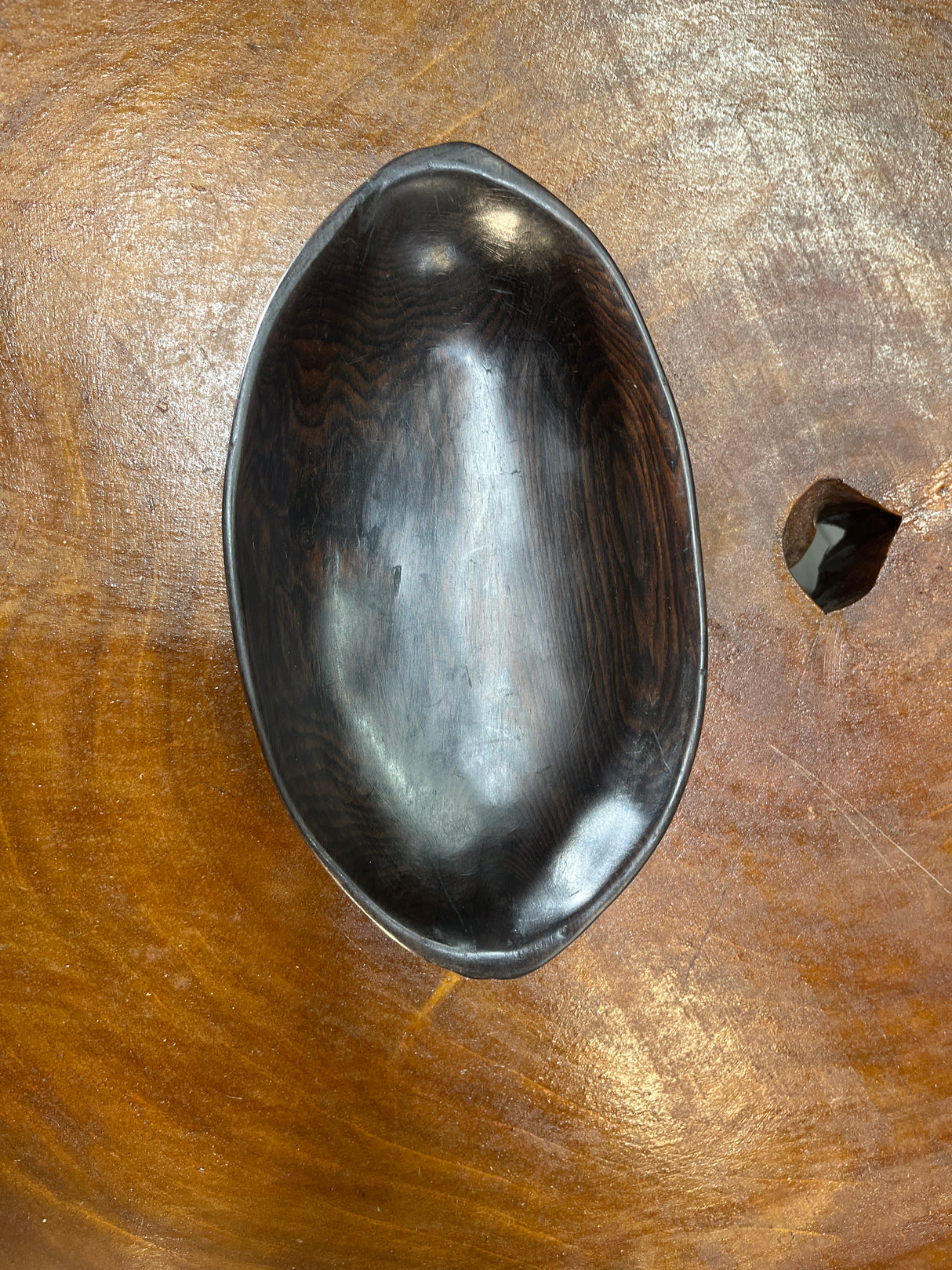 Plain Ebony Wooden Tray / Coin Tray / Nuts and Snacks Bowl
