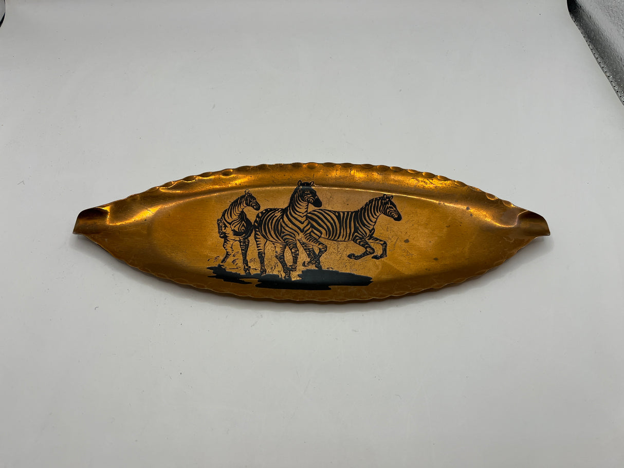 Zebra Copper Ash Tray