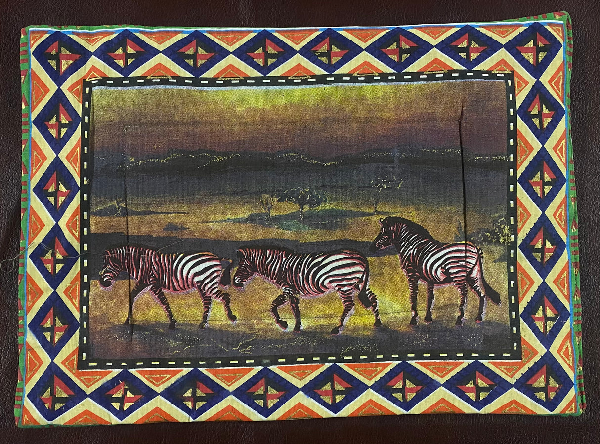 Sunset Painted Placemats with Serviettes