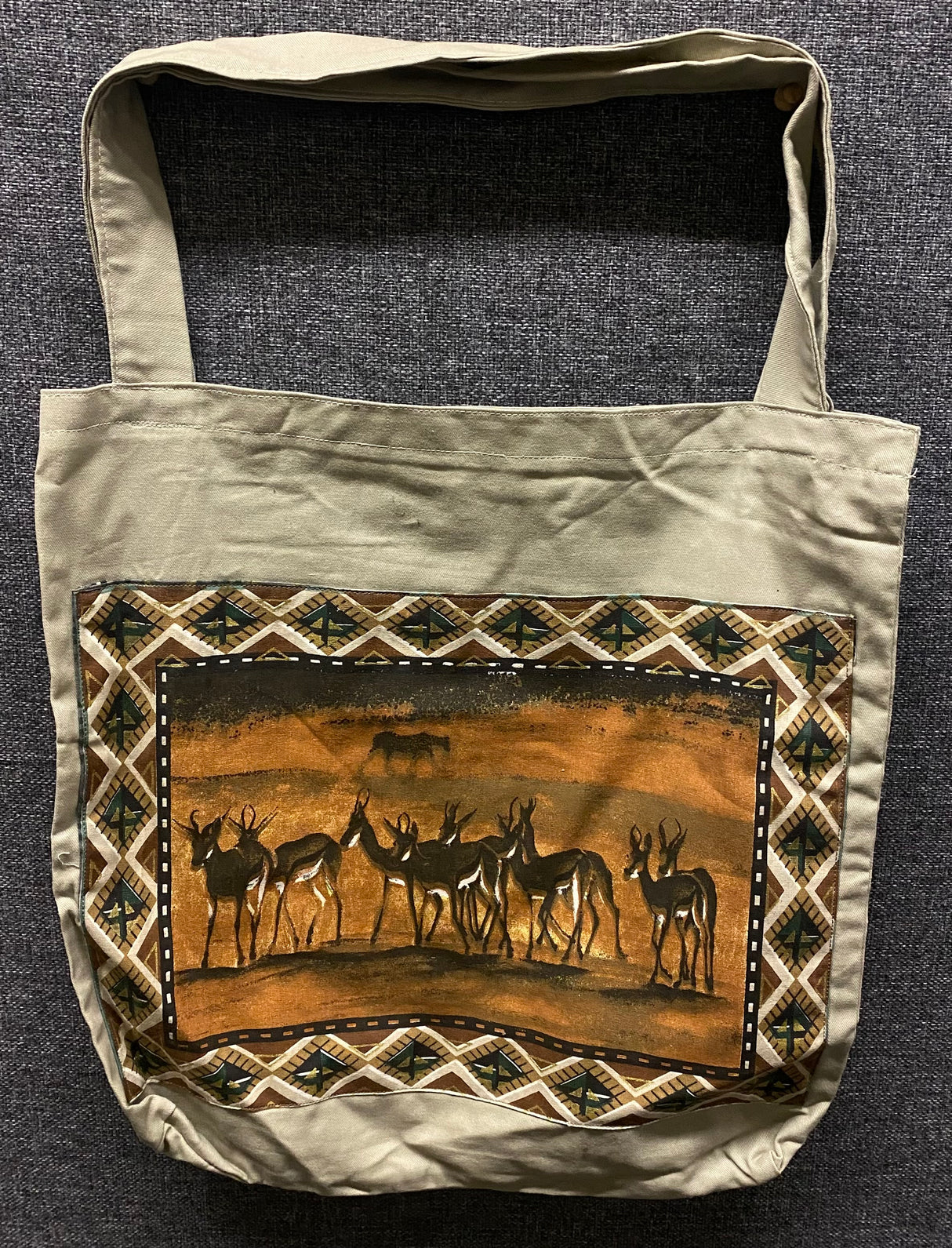 Two Prints Cloth Tote-bag