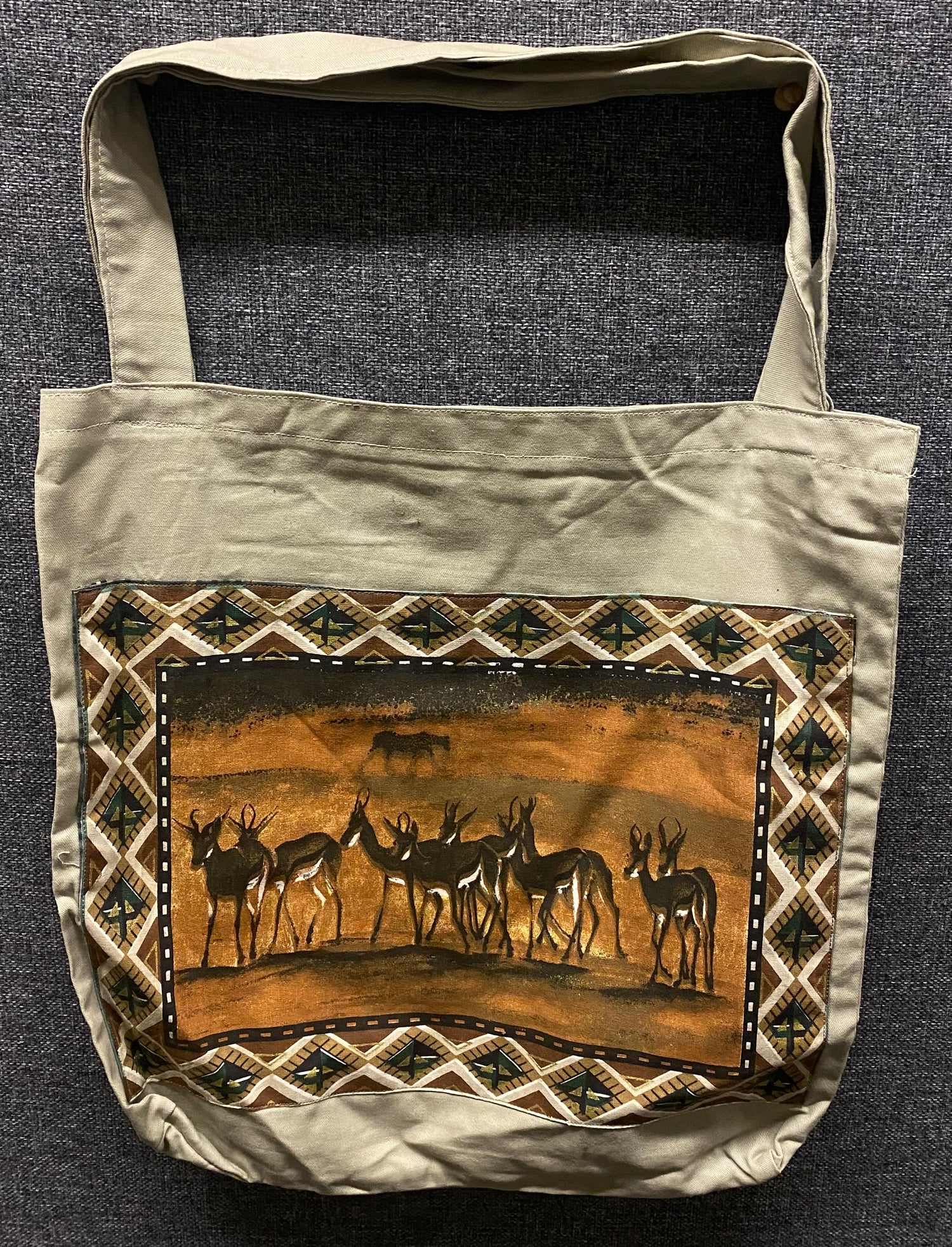 Two Prints Cloth Tote-bag
