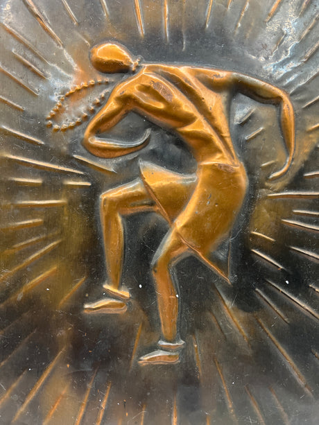 Dancing Man Hammered Copper Frame