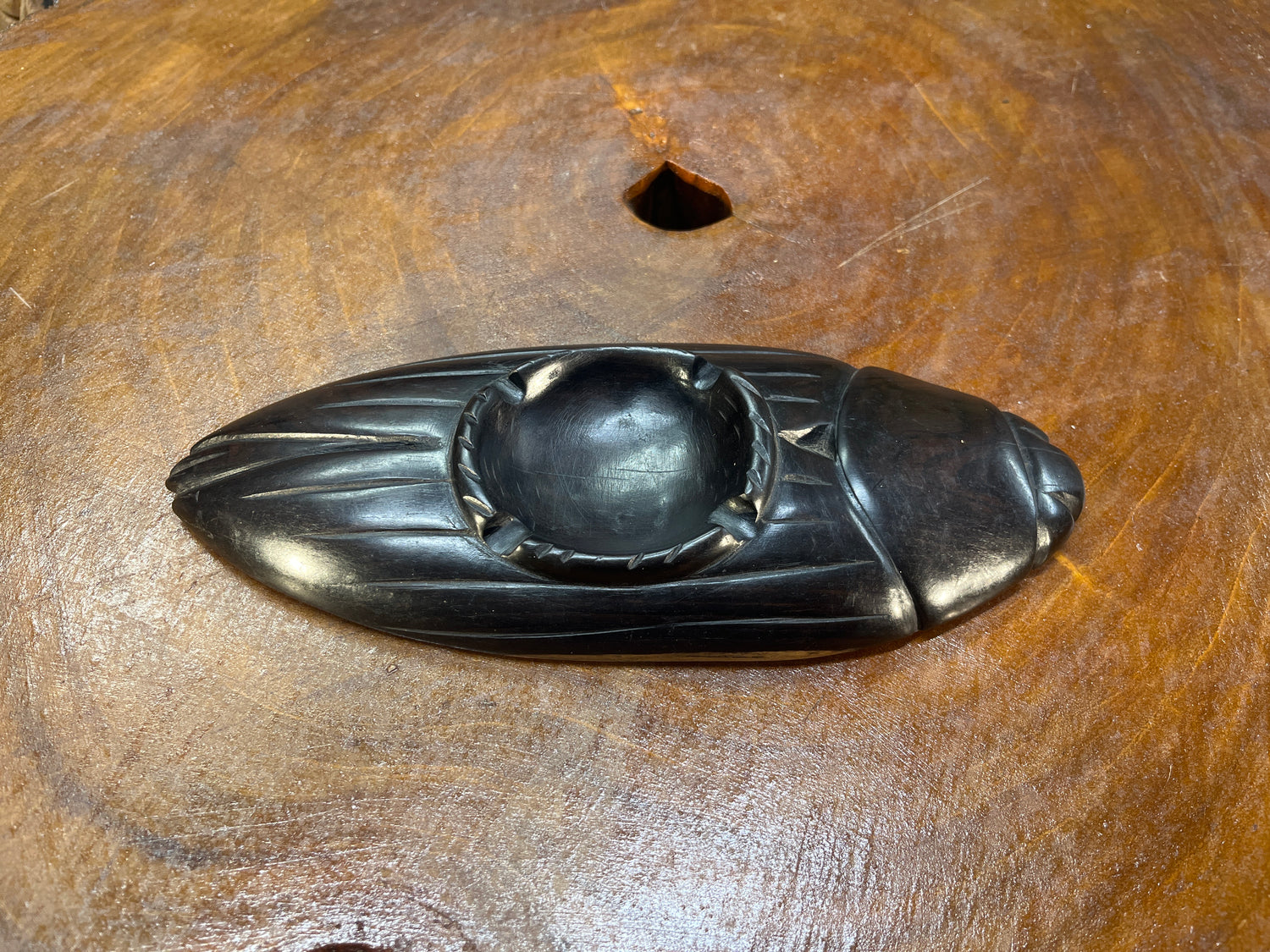 Ebony Cockroach Ashtray