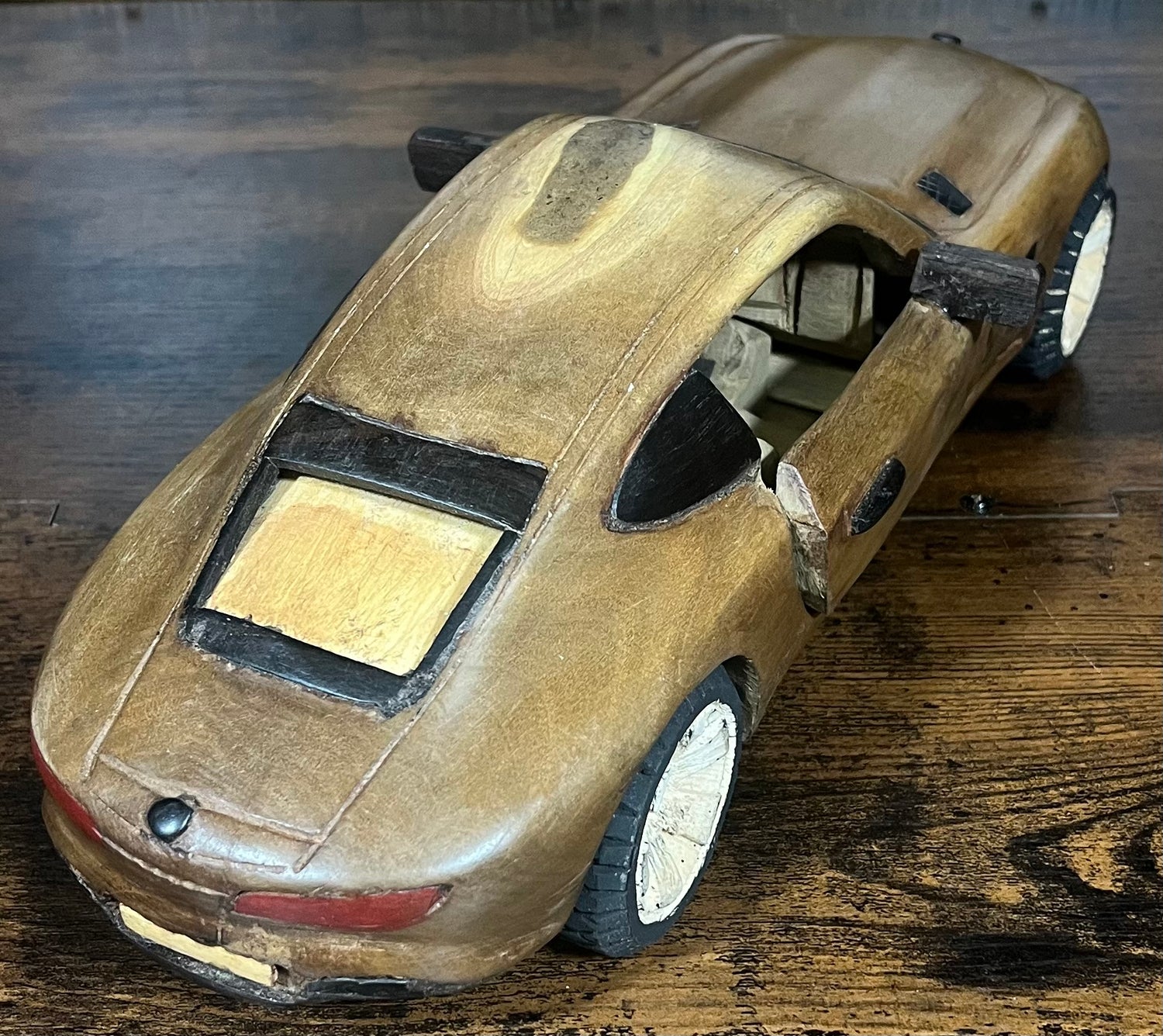 Mahogany and Ebony Mercedes Display Model Piece
