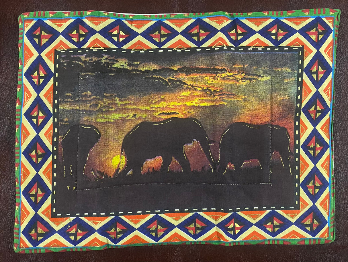 Sunset Painted Placemats with Serviettes