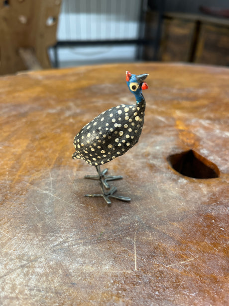 Wire Legged Wooden Little Peacock