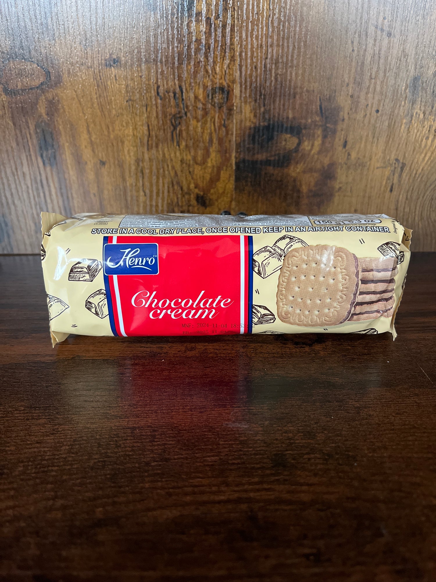 Henro Chocolate Cream South African Biscuit 150g