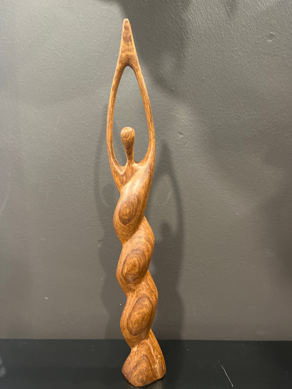 African Hand Carved Male and Female Abstract Piece