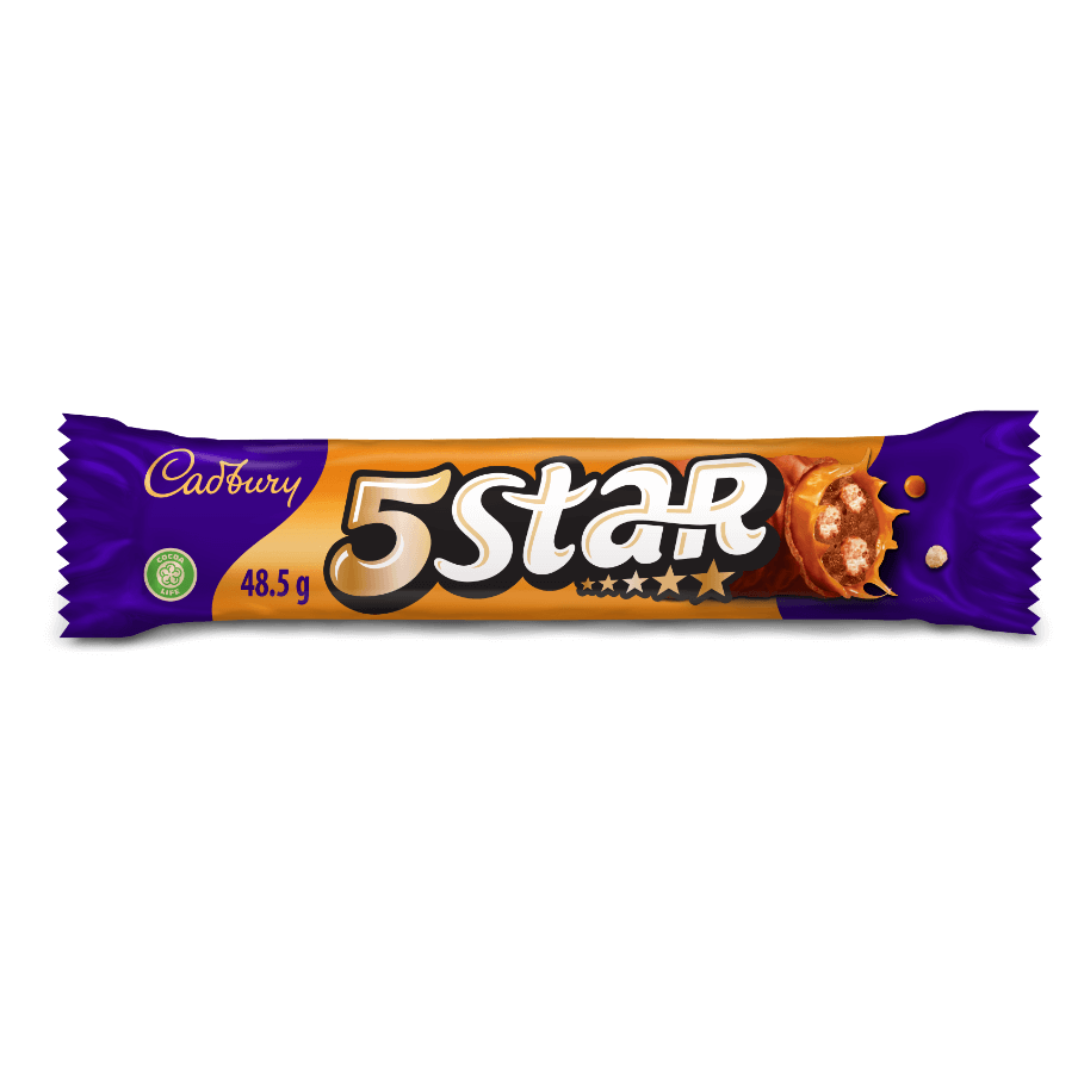 5 Star South African Cadbury Chocolate Bar 48.5g