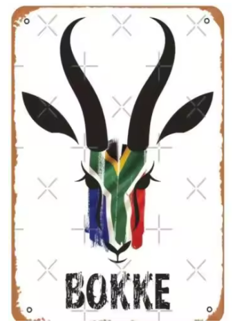 Springboks Rugby South African Metal Sign
