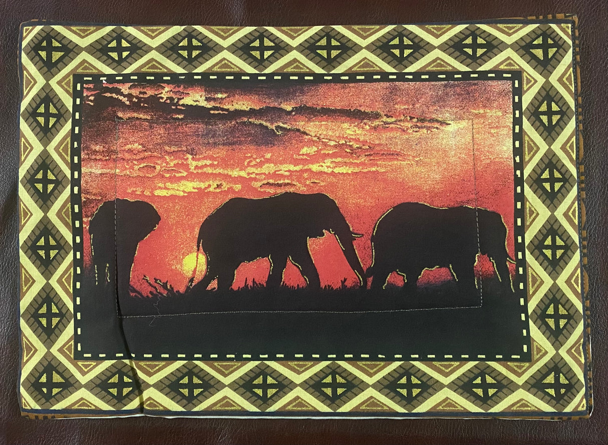 Sunset Painted Placemats with Serviettes