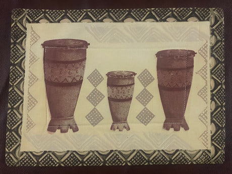 Village Painted Placemats with Serviettes