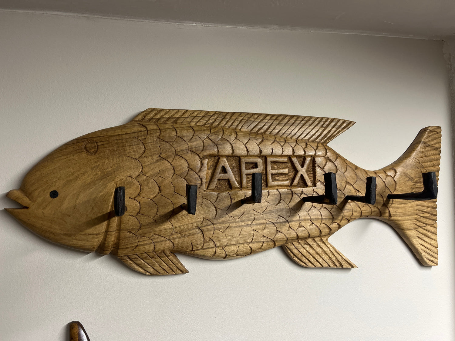 Wooden Handmade Large Fish ‘Apex’ Keyholder
