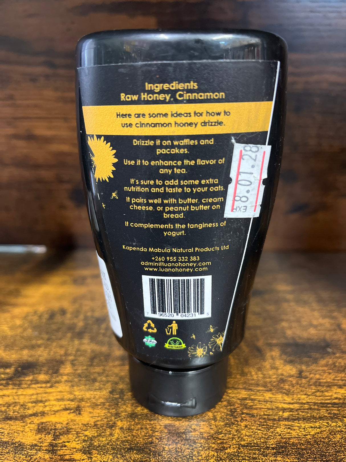 Luano Cinnamon Honey Drizzle 375g Bottle