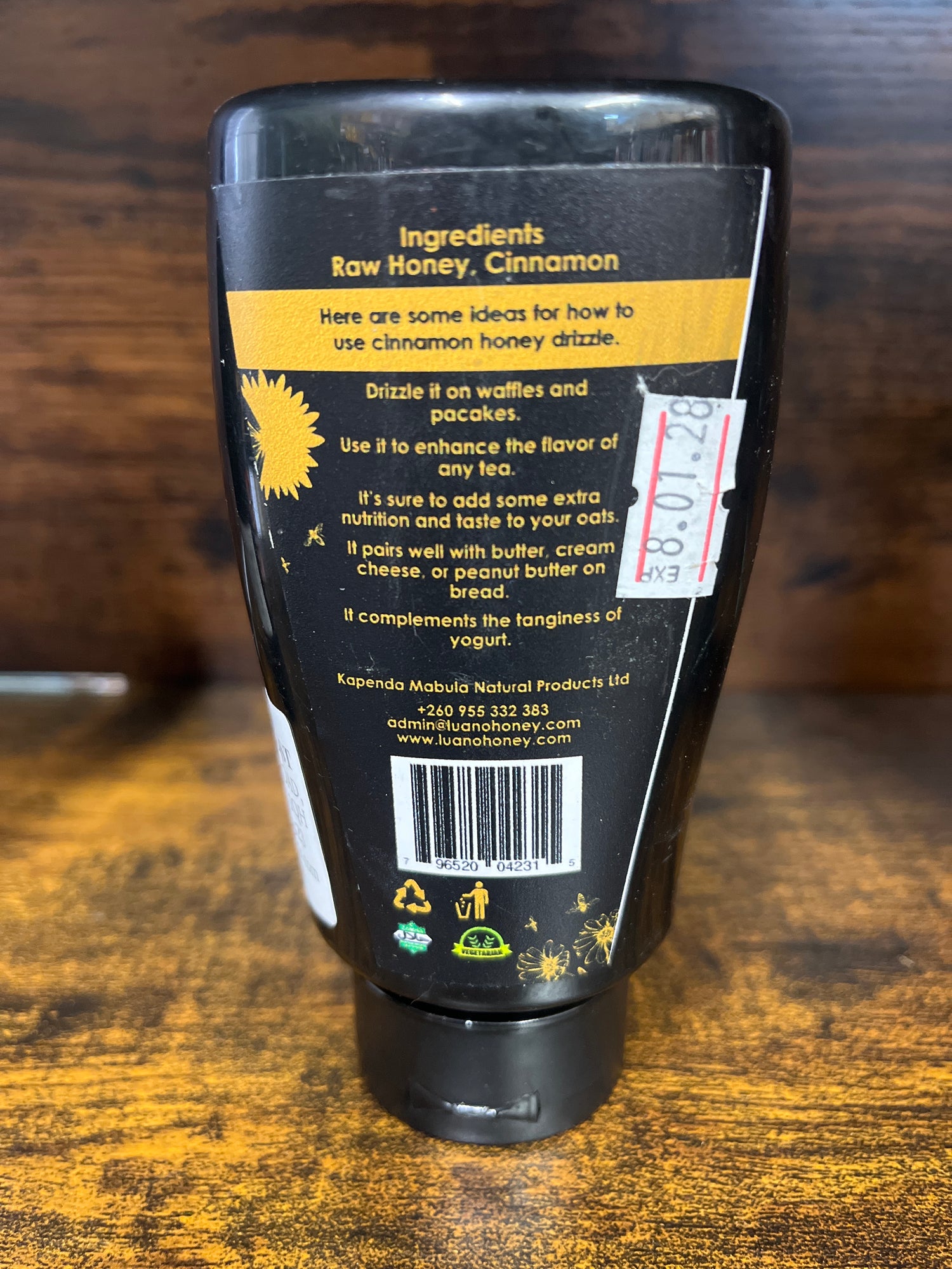 Luano Cinnamon Honey Drizzle 375g Bottle