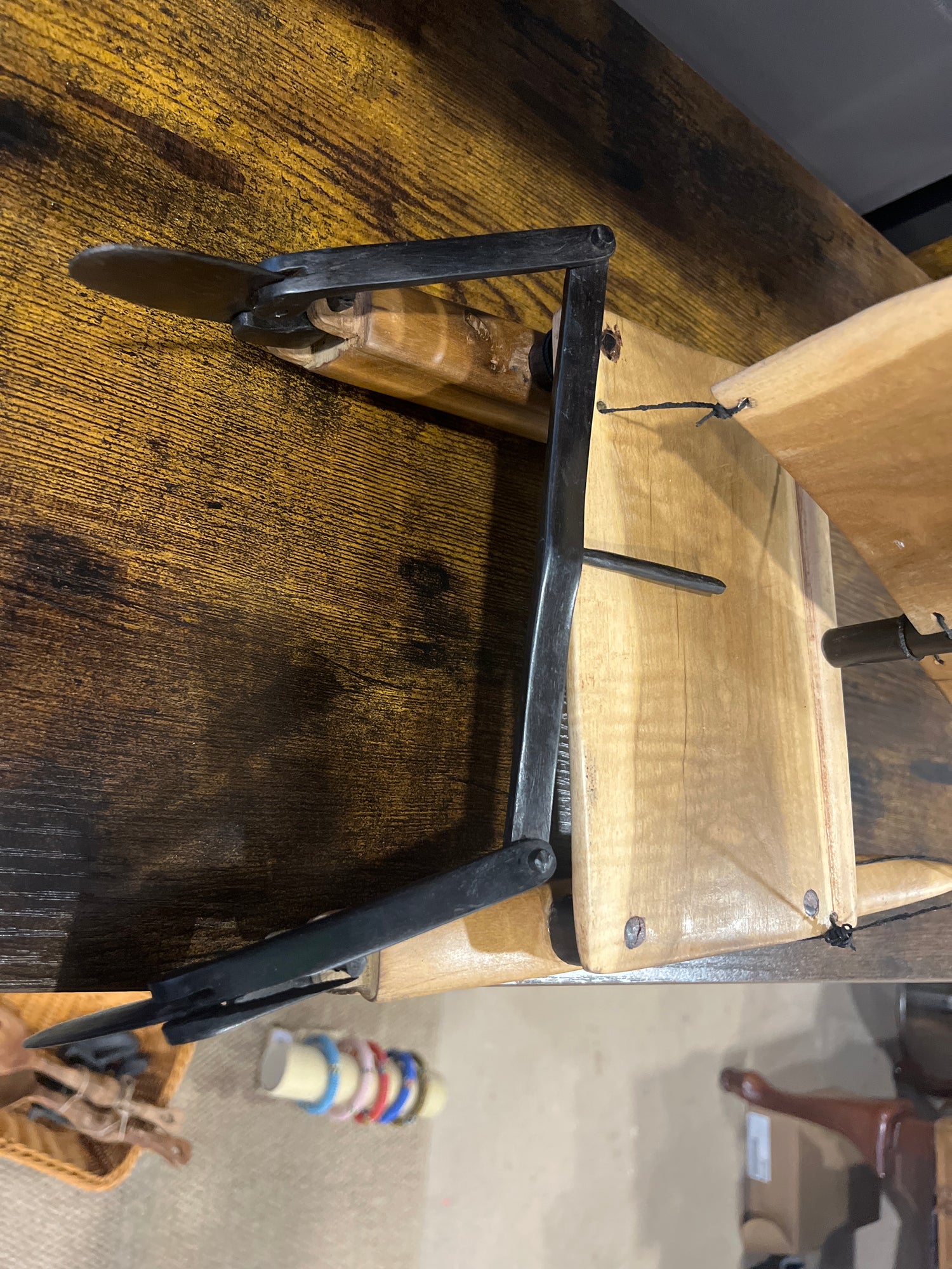 Intricately Hand Carved Wooden Catamaran with ‘Africa’ Sail