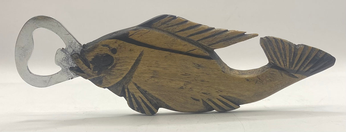 Ebony Fish Handle Bottle Opener