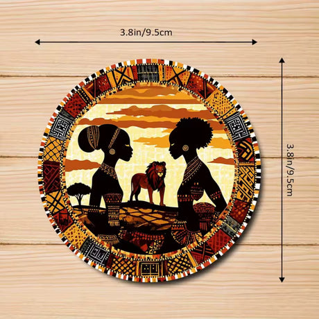 African Themed Coasters - Set of 6