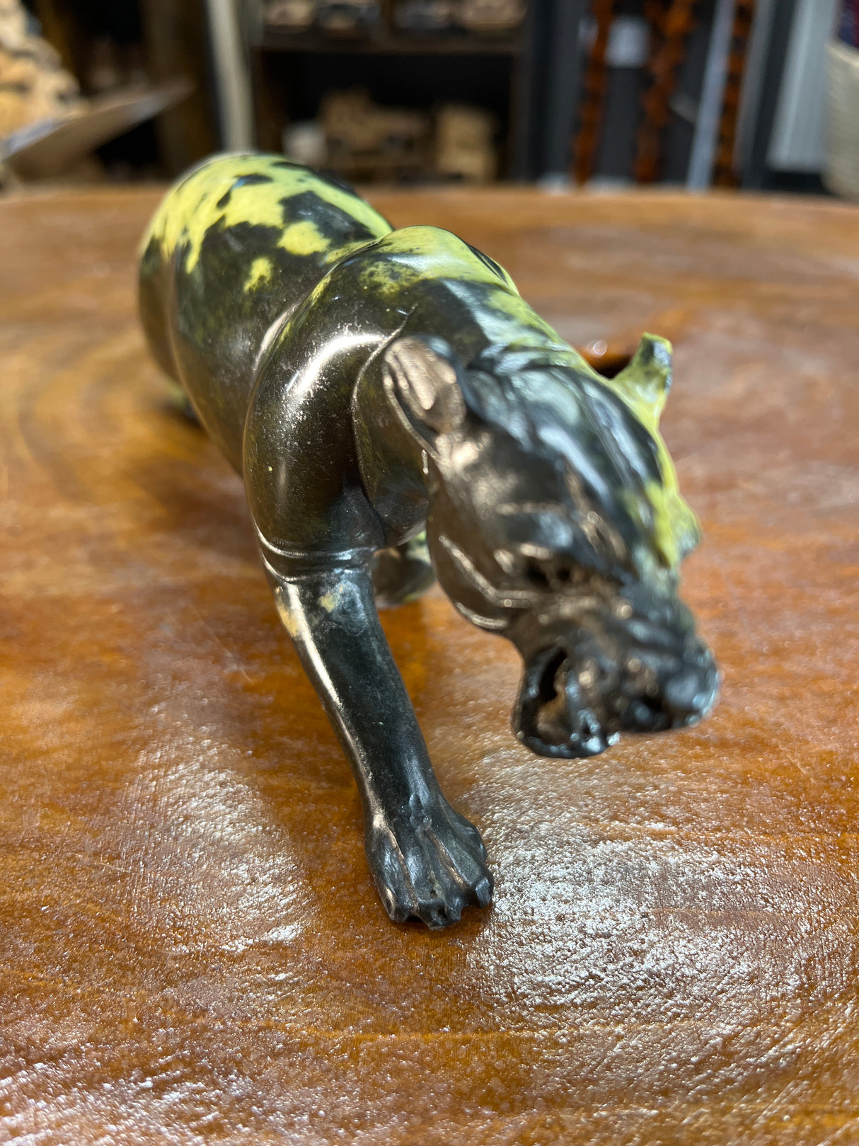 Growling Stone Panther Handmade In Malawi
