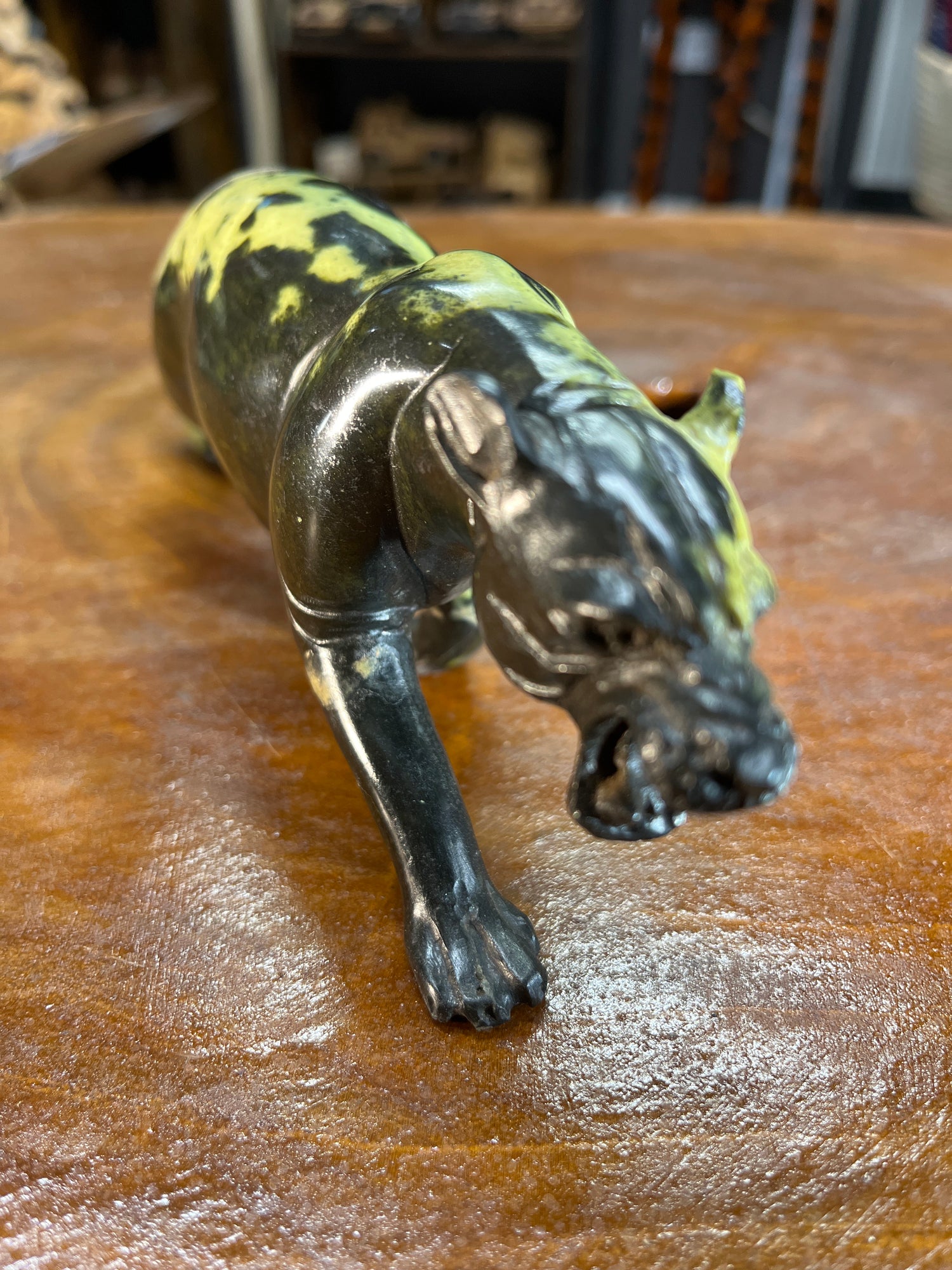 Growling Stone Panther Handmade In Malawi