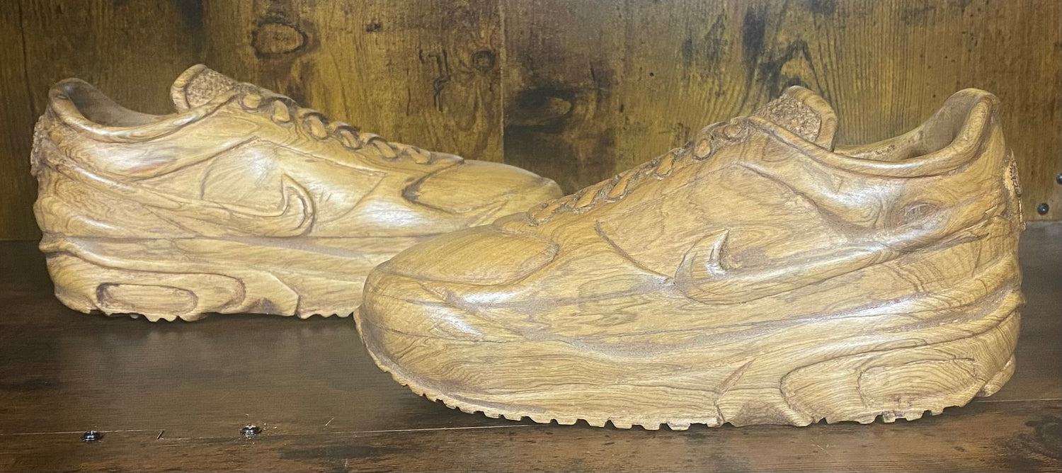 Air Max 90 4.1 Carved Mahogany Display Piece