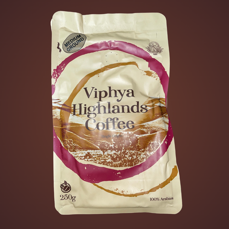 Viphya Highlands Medium Ground Coffee 100% Arabica 250g