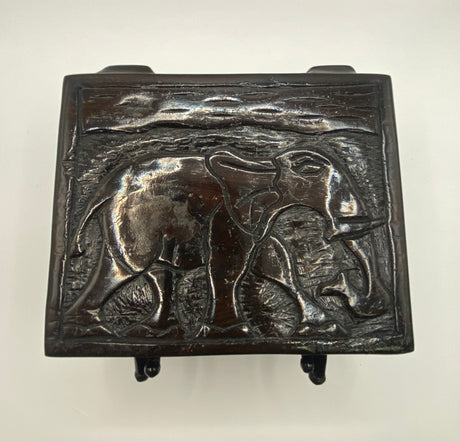 Carved Animal Jewellery Box