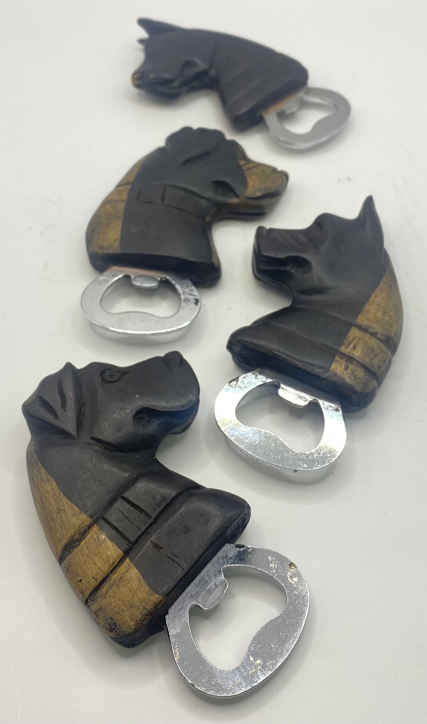 Ebony Dog Handle Bottle Opener