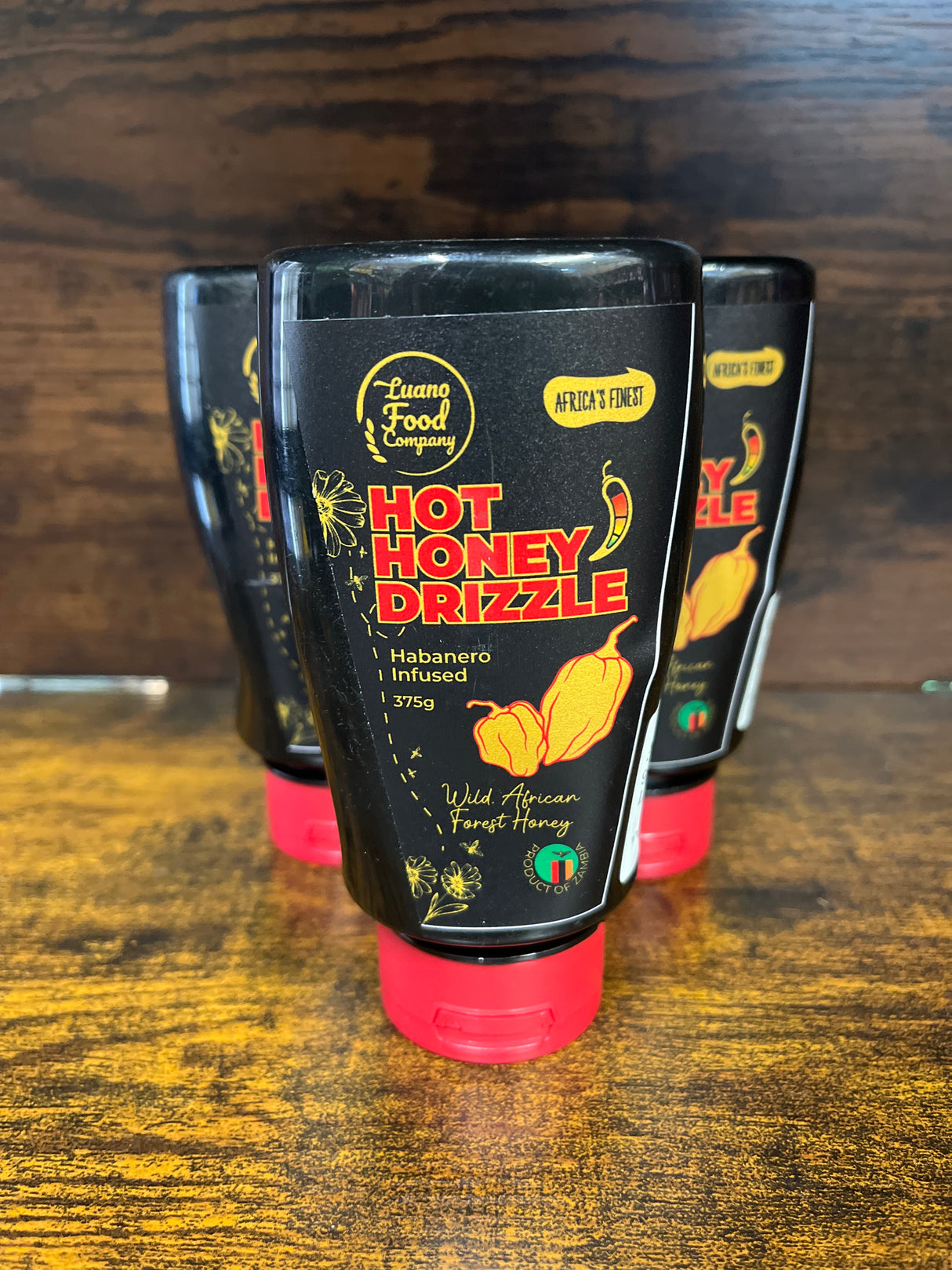 Luano Habanero Infused Hot Honey Drizzle 375g Bottle