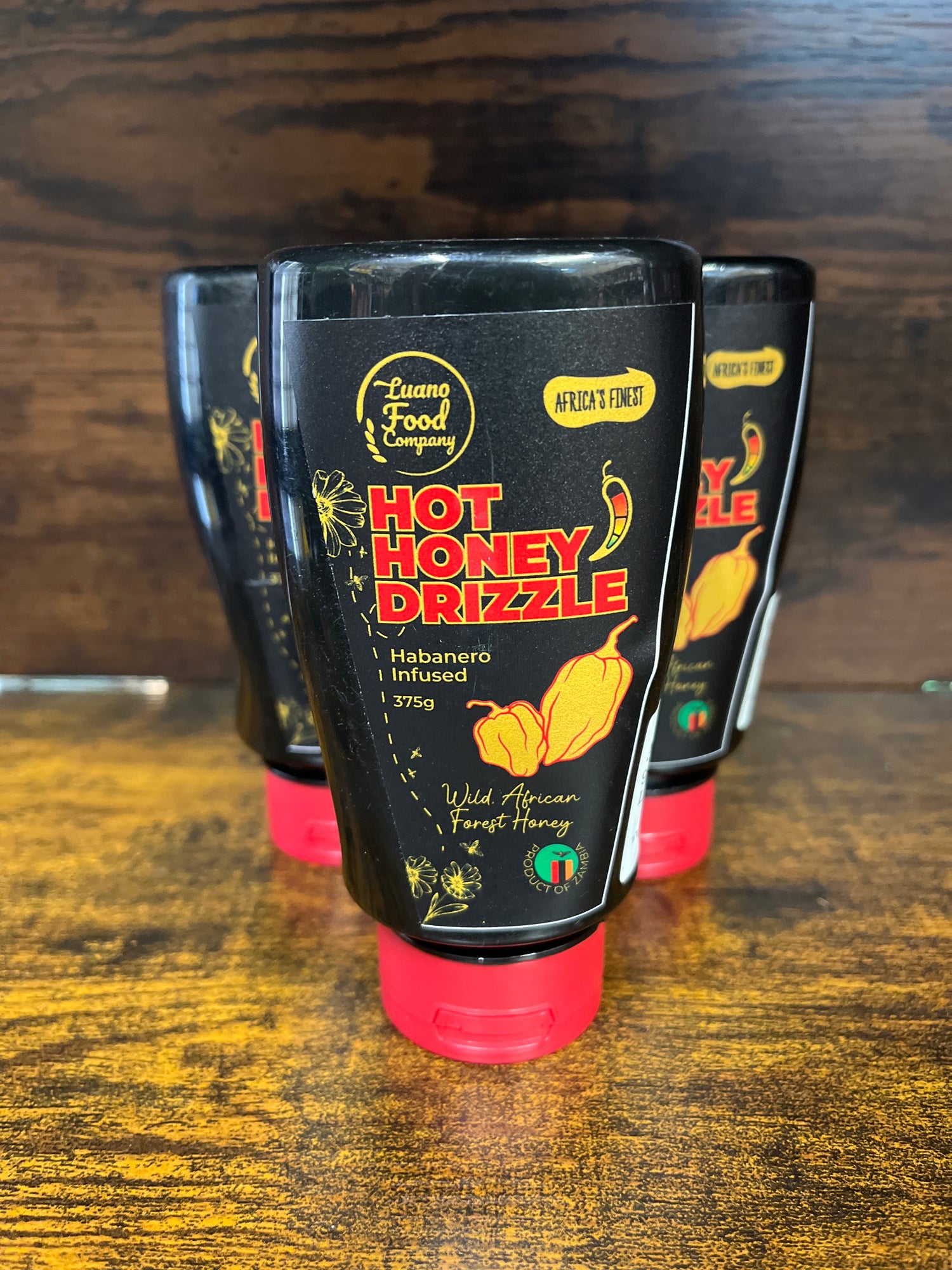 Luano Habanero Infused Hot Honey Drizzle 375g Bottle
