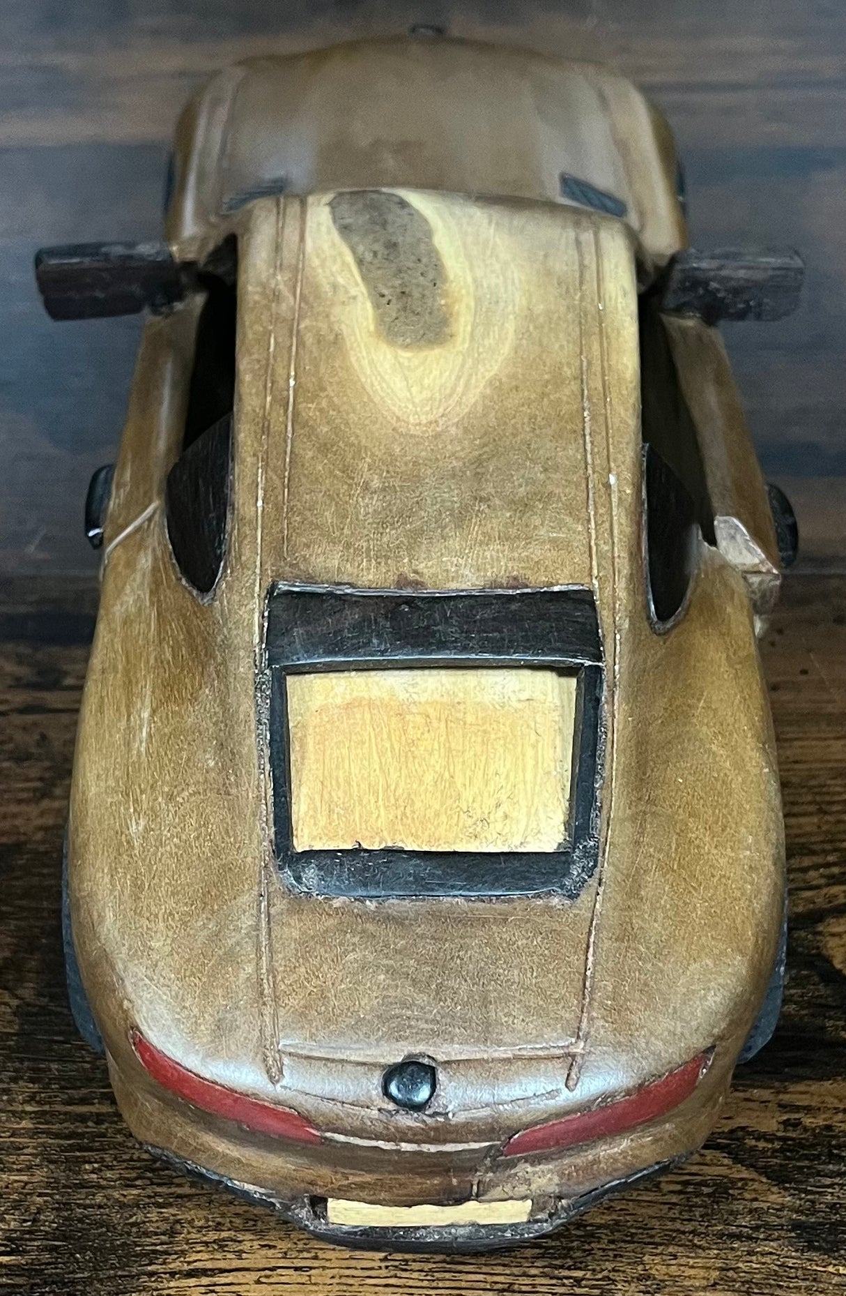 Mahogany and Ebony Mercedes Display Model Piece