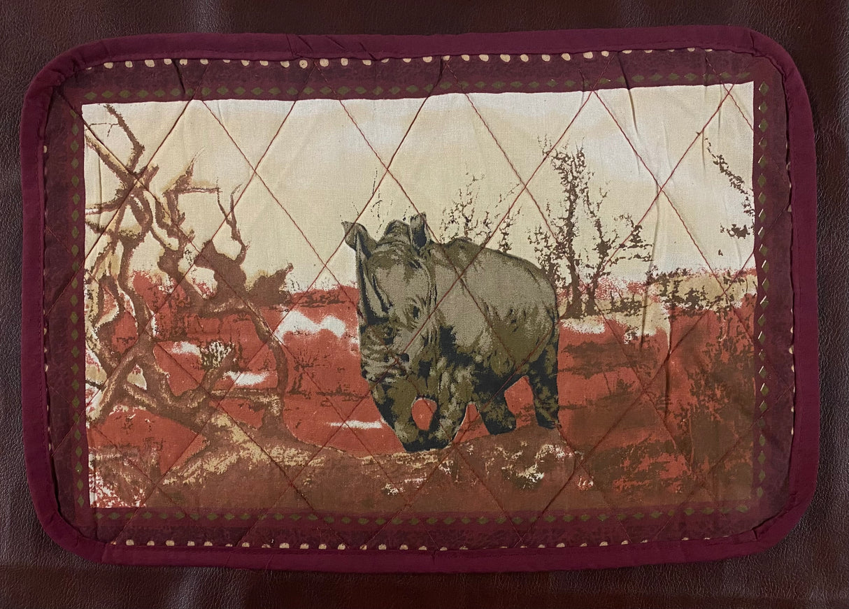 Animal Painted Placemats with Serviettes