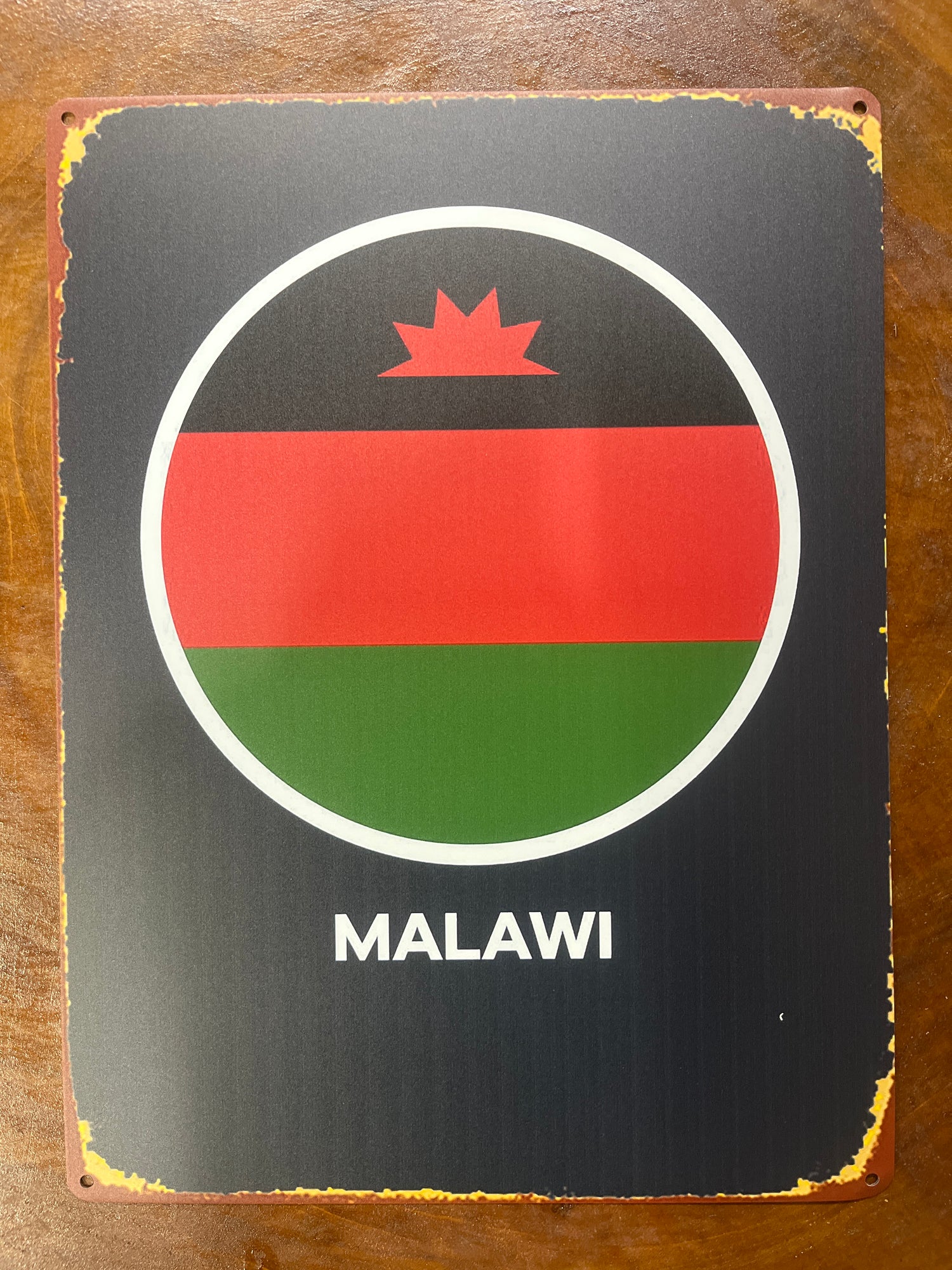 Metal Sign Africa Design Room Decor 30x40cm