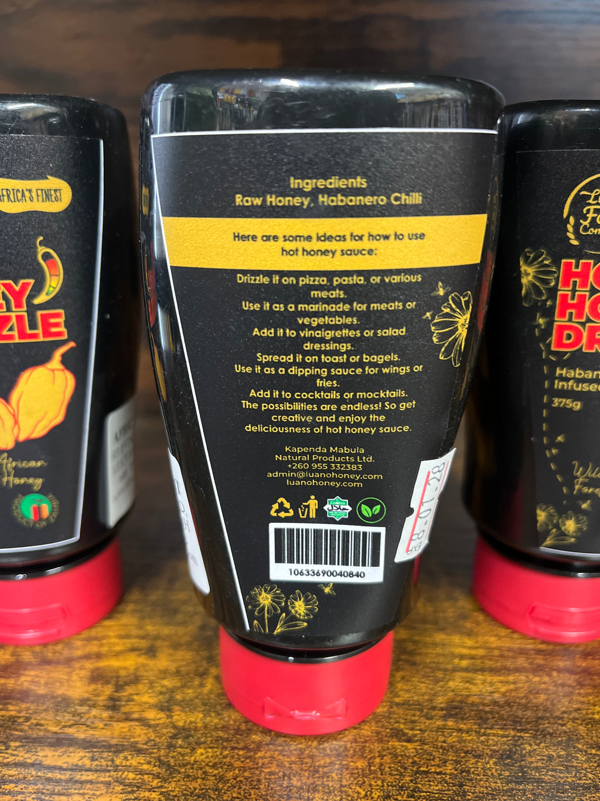 Luano Habanero Infused Hot Honey Drizzle 375g Bottle