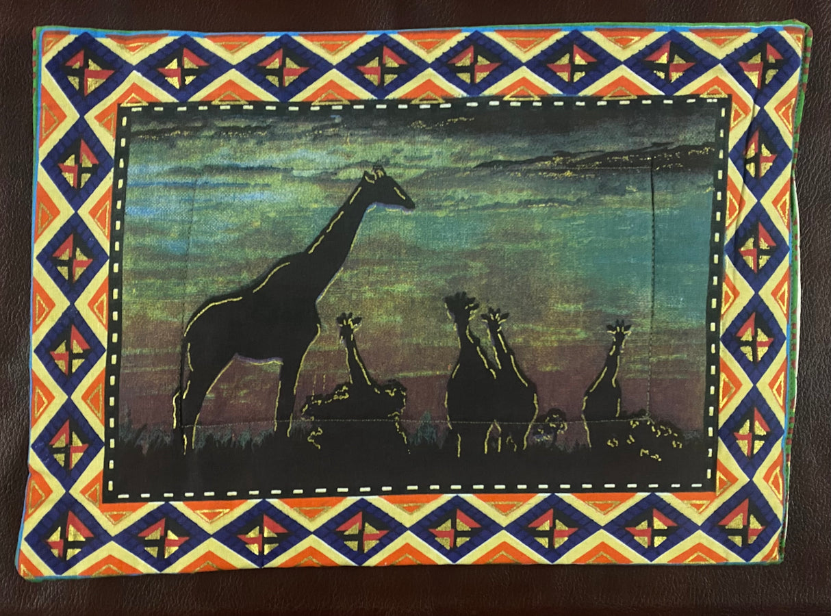 Sunset Painted Placemats with Serviettes