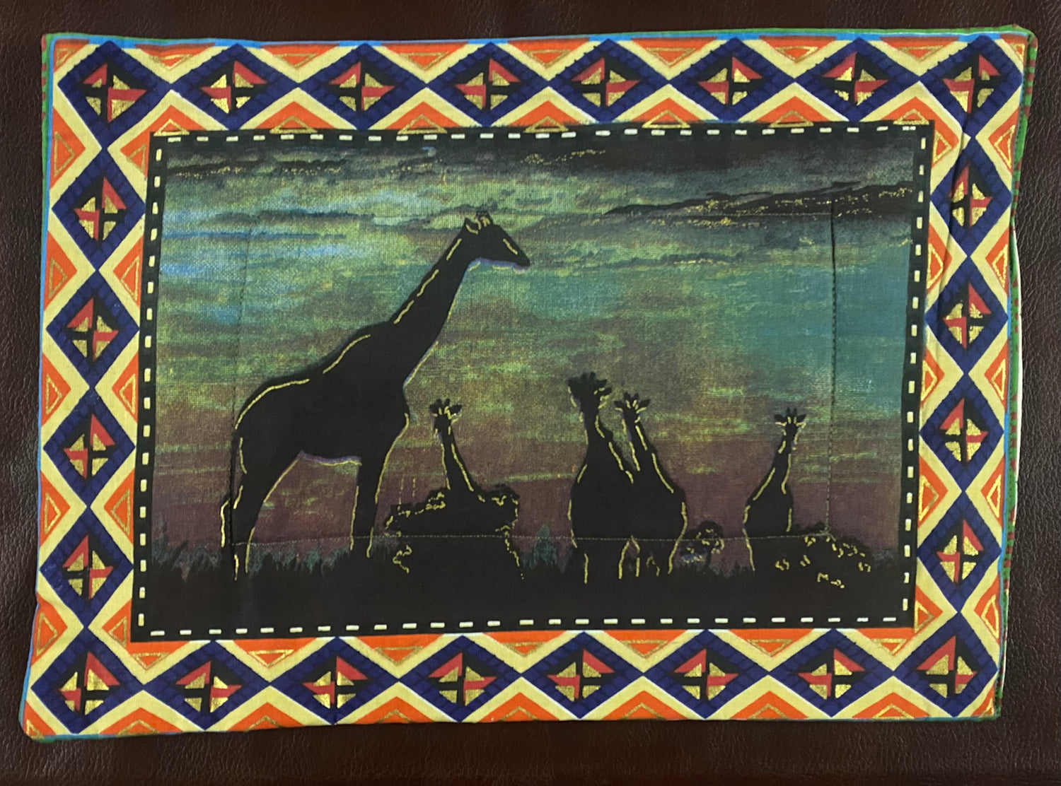 Sunset Painted Placemats with Serviettes