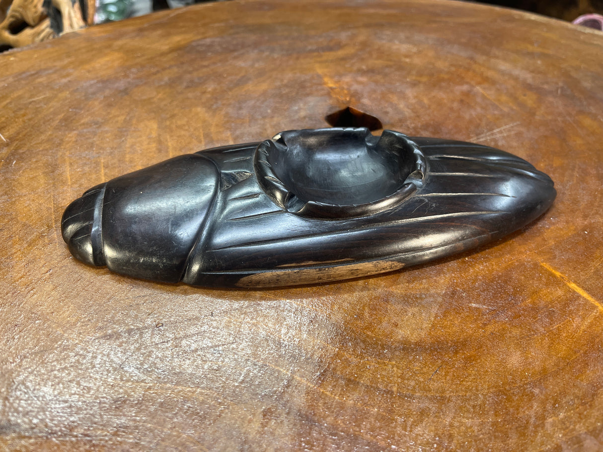 Ebony Cockroach Ashtray