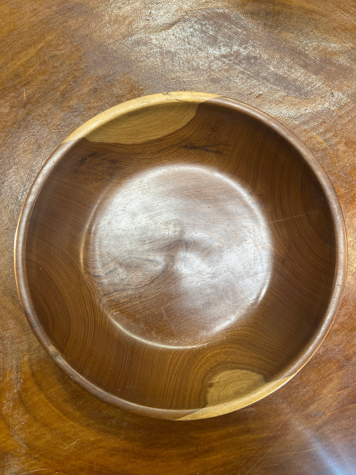Mahogany Handmade Wooden Tray / Snack Dish / Coins / Jewellery / Salad Bowl