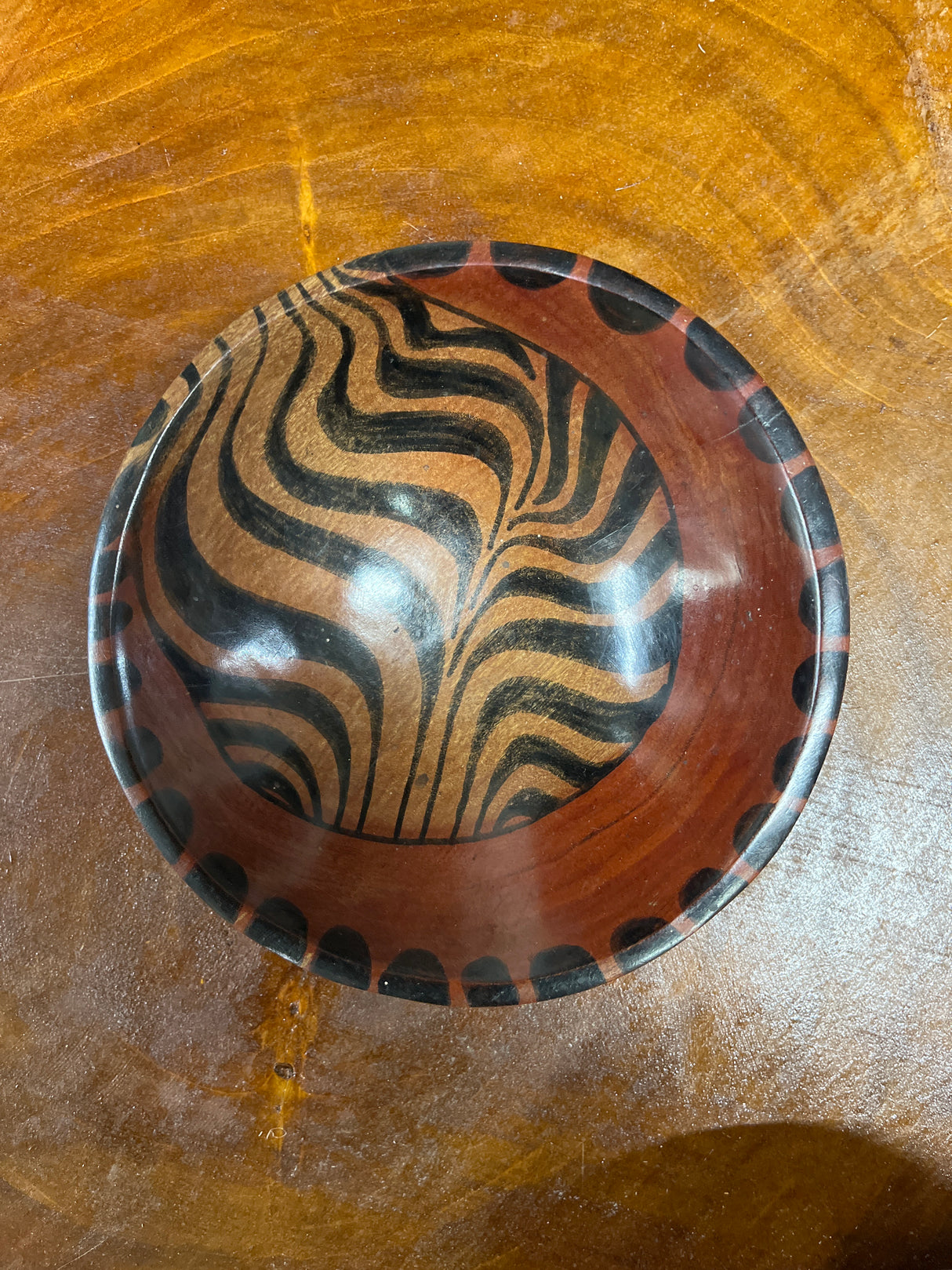 Mahogany Handmade Wooden Bowl