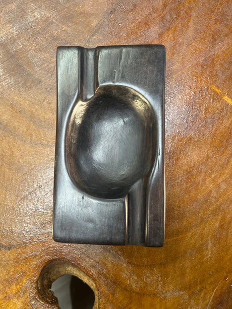 Ebony Handmade Lizard Design Wooden Ashtray