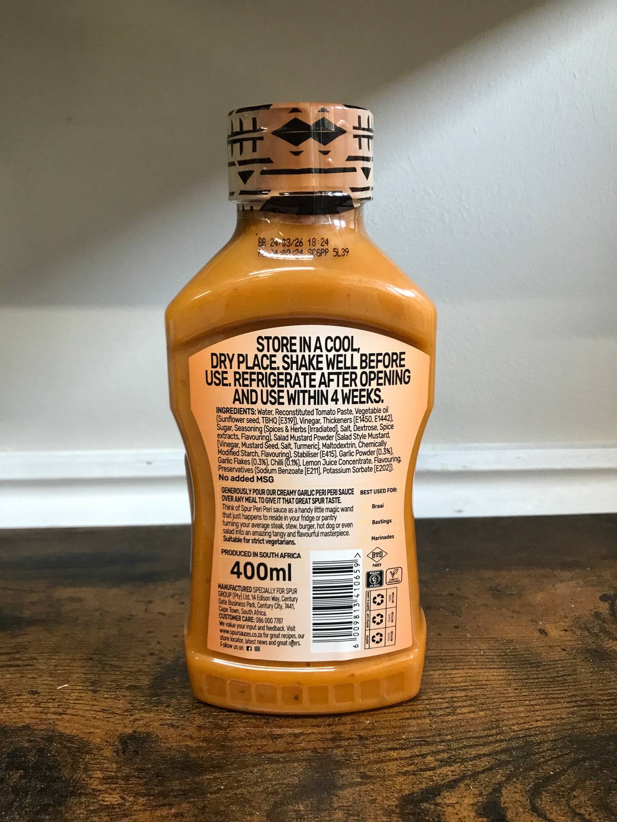 Spur Creamy Garlic Peri-Peri South African Sauce 400ml