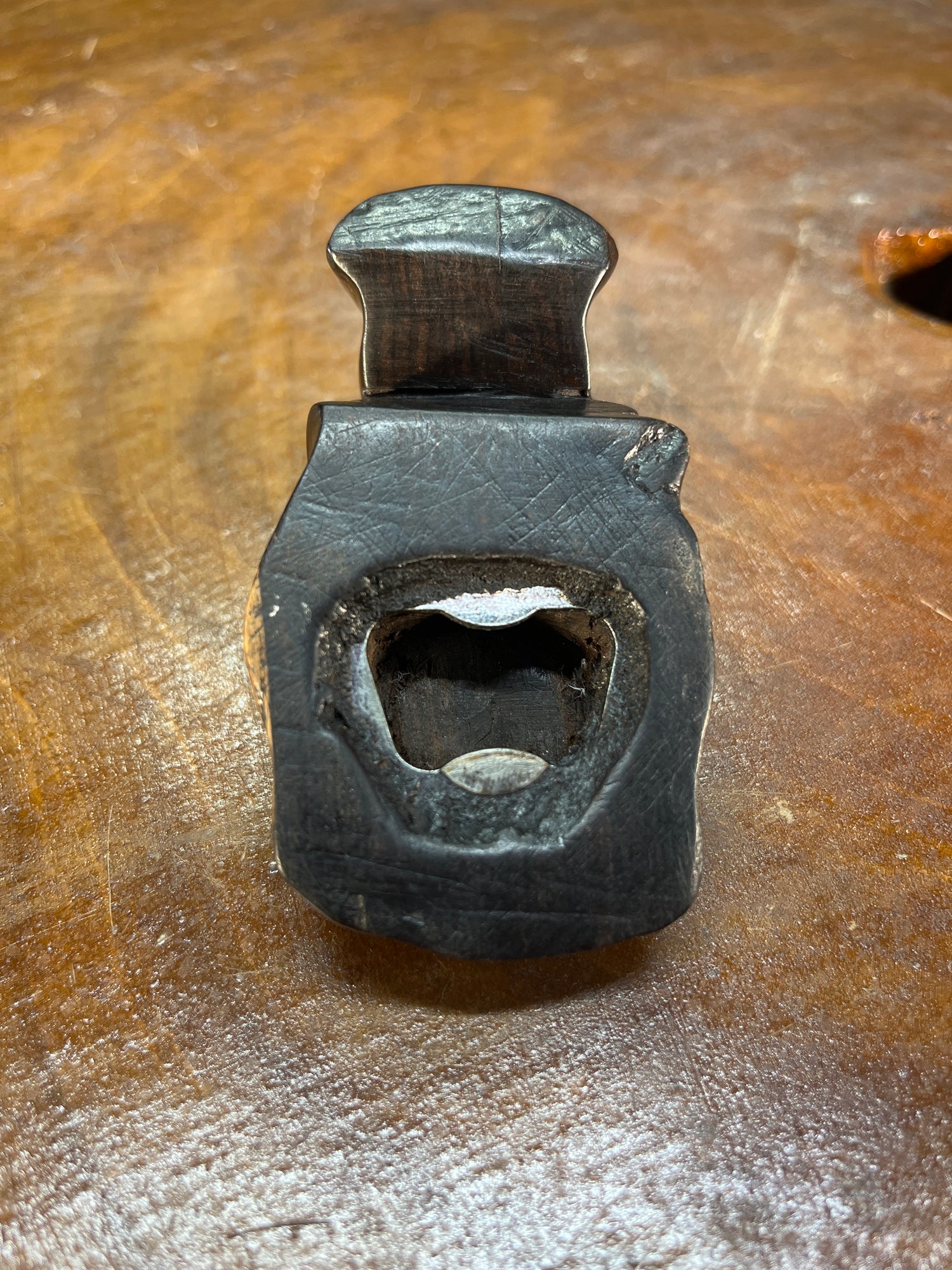 Hand Carved Ebony Wood Floating Hippo Bottle Opener