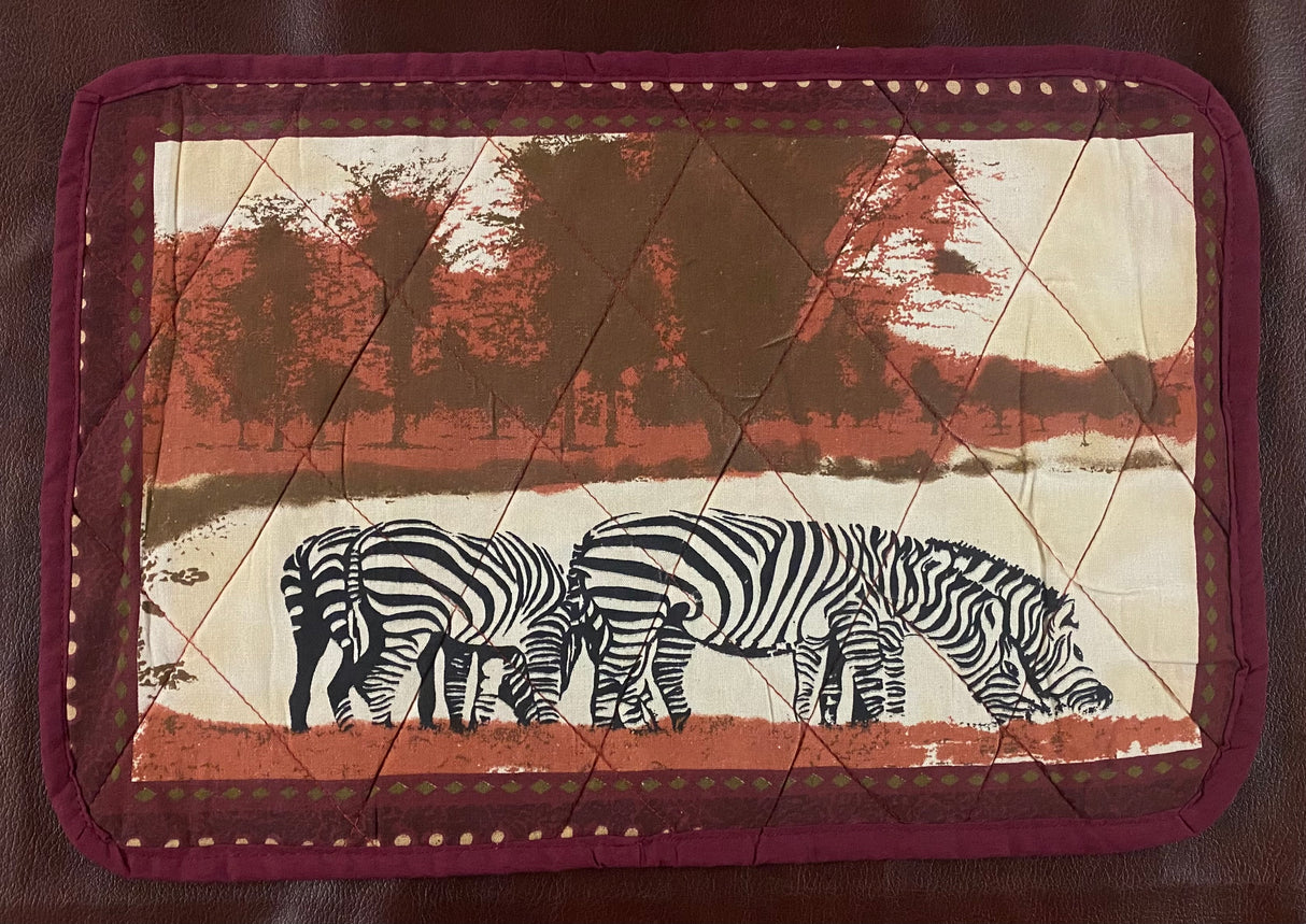 Animal Painted Placemats with Serviettes