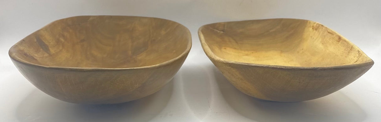 Hand Carved Mahogany Bowl Set
