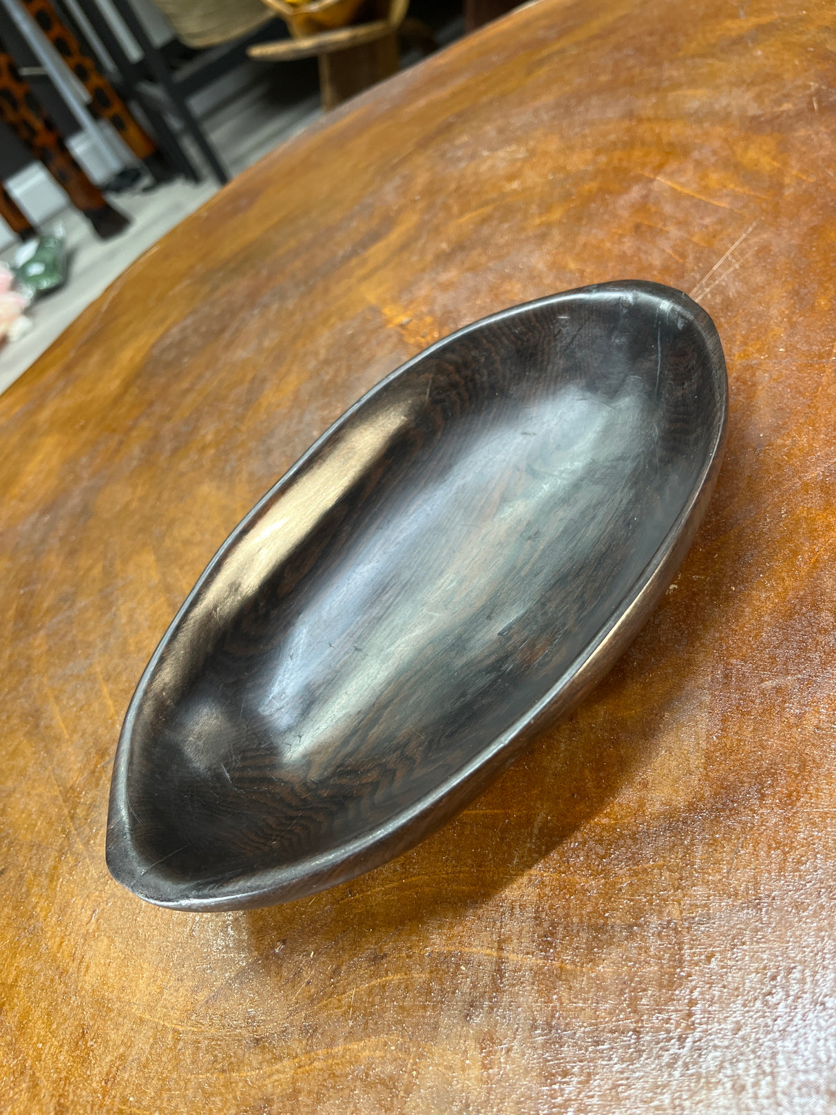 Plain Ebony Wooden Tray / Coin Tray / Nuts and Snacks Bowl