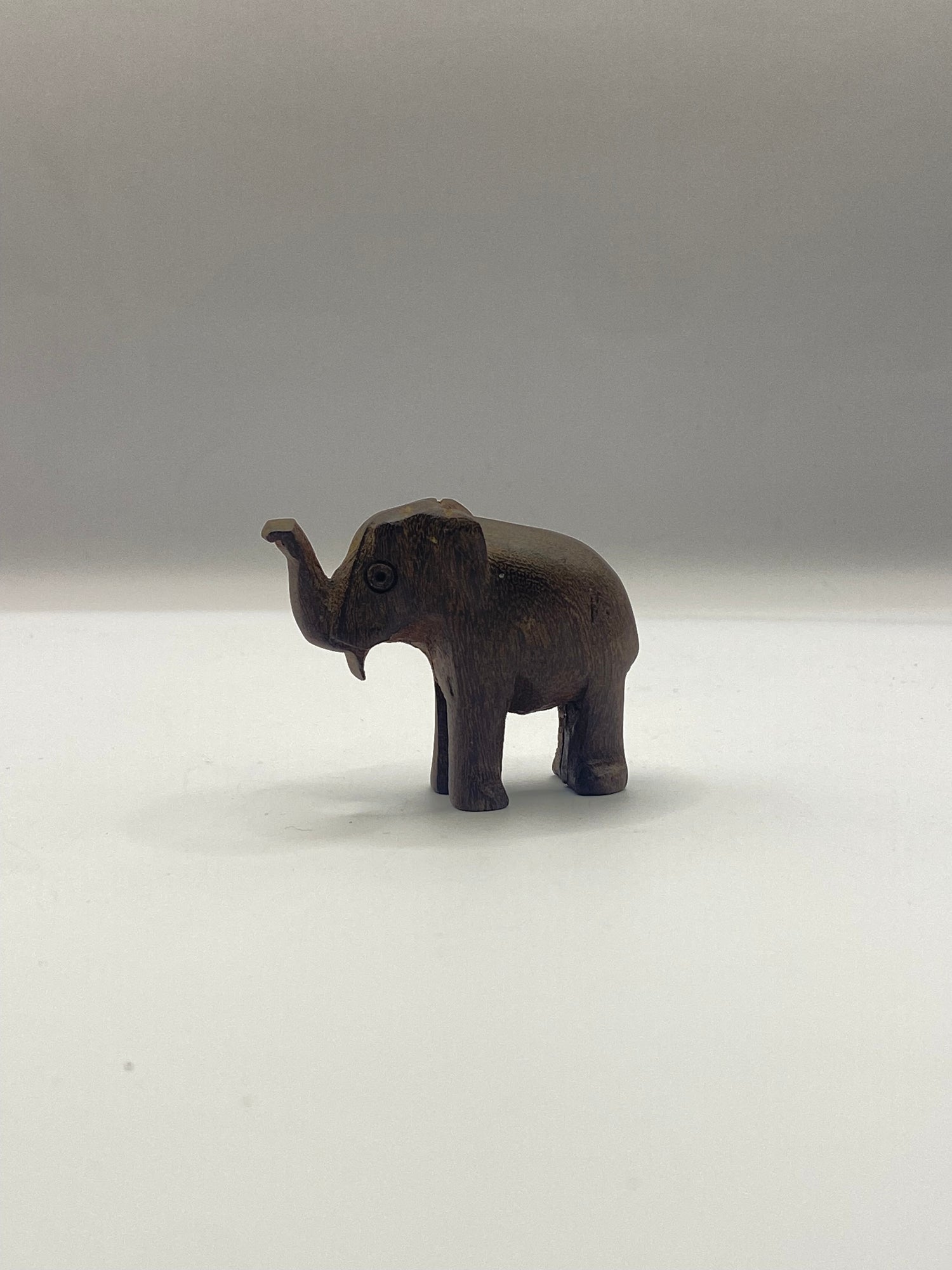 Mini Hand Carved Wooden Elephant