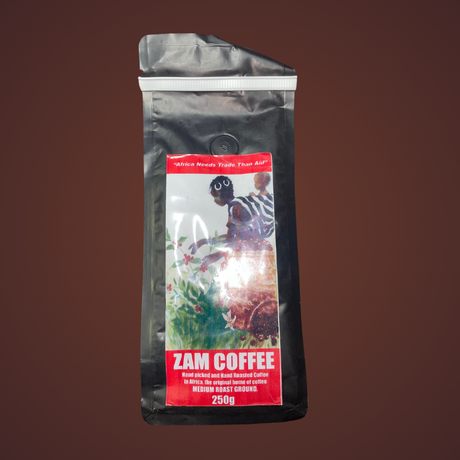 Zam Coffee Hand Picked And Roasted Coffee In Africa The Original Home Of Coffee Medium Roast Ground 250g