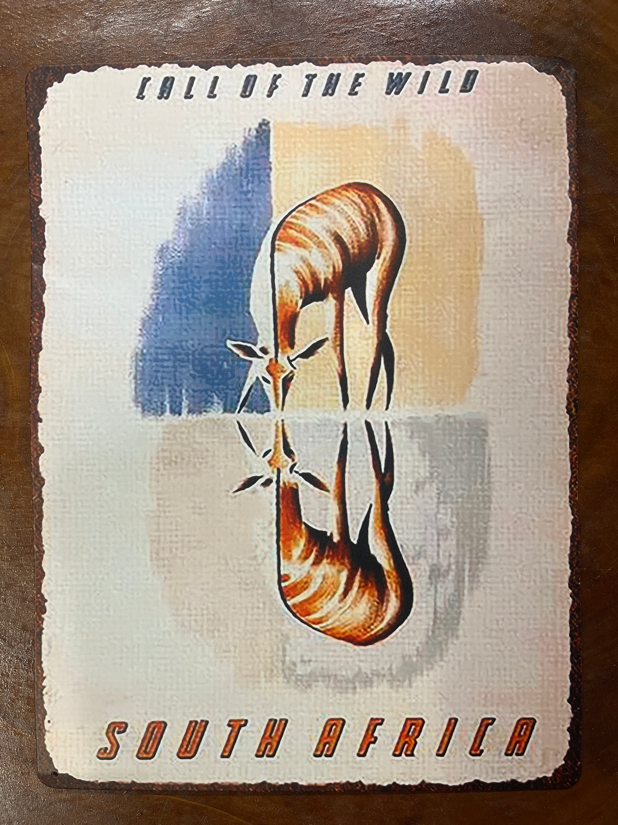 Metal Sign Africa Design Room Decor 30x40cm