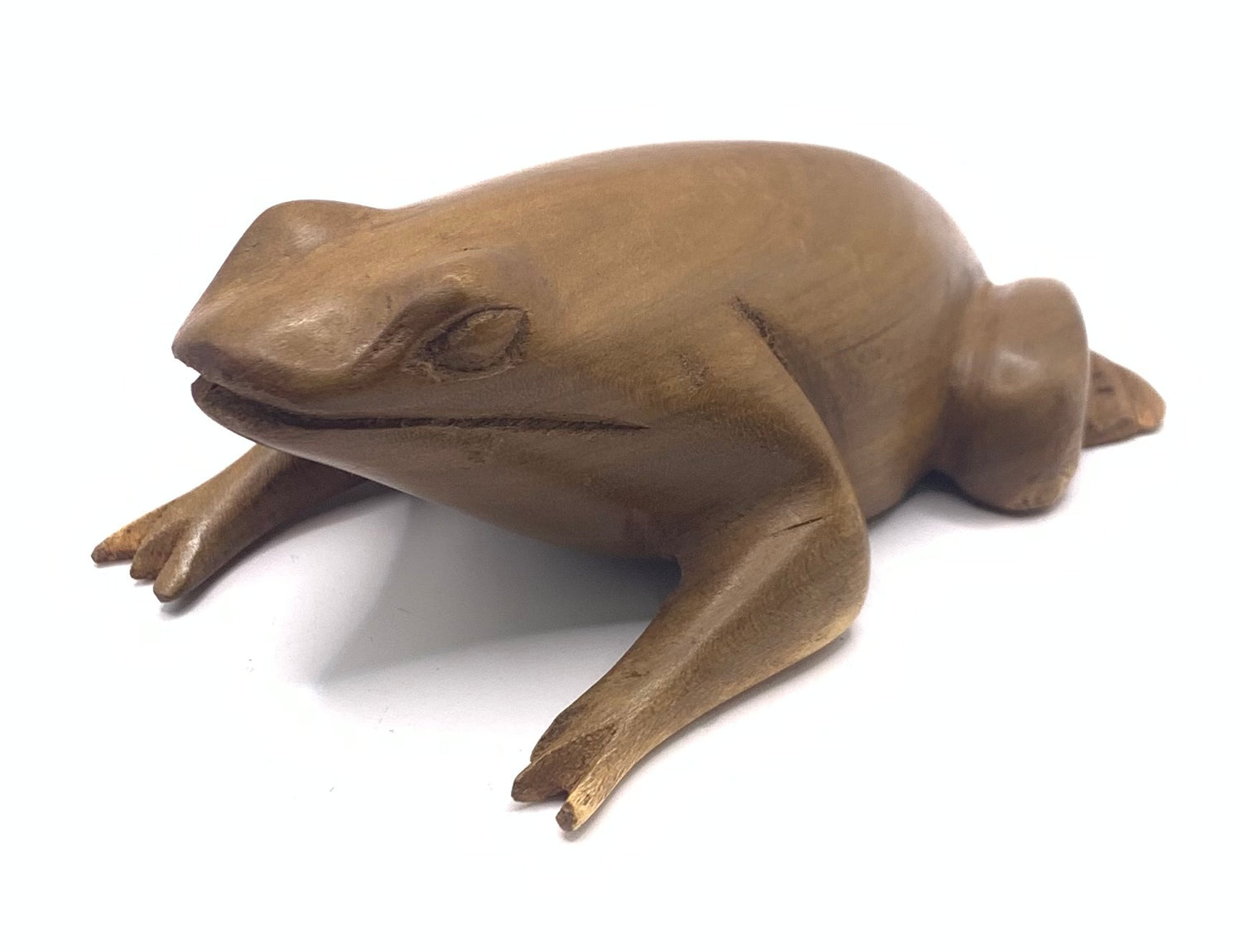 Mahogany Hand Carved Frog
